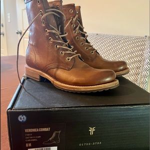 Frye Victoria Combat Boots